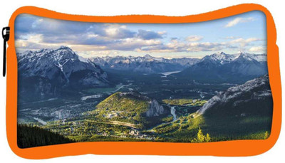 

Snoogg Eco Friendly Canvas White Mountains Designer Student Pen Pencil Case Coin Purse Pouch Cosmetic Makeup Bag (ORANGE) Pouch(Multicolor)