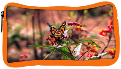 

Snoogg Eco Friendly Canvas Butterfly Sitting In Red Flower Designer Student Pen Pencil Case Coin Purse Pouch Cosmetic Makeup Bag (ORANGE) Pouch(Multicolor)