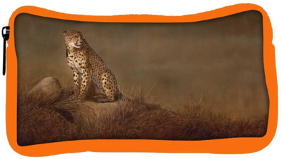 

Snoogg Eco Friendly Canvas Leopard Designer Student Pen Pencil Case Coin Purse Pouch Cosmetic Makeup Bag (ORANGE) Pouch(Multicolor)