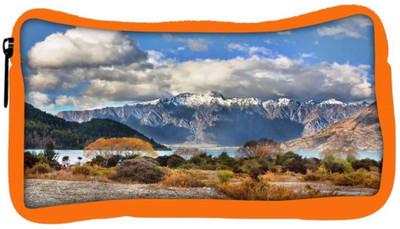 

Snoogg Eco Friendly Canvas White Clouds Designer Student Pen Pencil Case Coin Purse Pouch Cosmetic Makeup Bag (ORANGE) Pouch(Multicolor)
