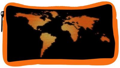 

Snoogg Eco Friendly Canvas Blue Map Designer Student Pen Pencil Case Coin Purse Pouch Cosmetic Makeup Bag (ORANGE) Pouch(Multicolor)