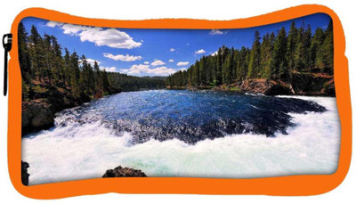 

Snoogg Eco Friendly Canvas Waterfall Designer Student Pen Pencil Case Coin Purse Pouch Cosmetic Makeup Bag (ORANGE) Pouch(Multicolor)