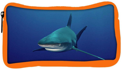 

Snoogg Eco Friendly Canvas Shark Designer Student Pen Pencil Case Coin Purse Pouch Cosmetic Makeup Bag (ORANGE) Pouch(Multicolor)