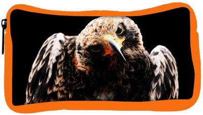 

Snoogg Eco Friendly Canvas Angry Eagle Designer Student Pen Pencil Case Coin Purse Pouch Cosmetic Makeup Bag (ORANGE) Pouch(Multicolor)