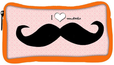 

Snoogg Eco Friendly Canvas I Love Mustache Student Pen Pencil Case Coin Purse Pouch Cosmetic Makeup Bag (ORANGE) Pouch(Multicolor)