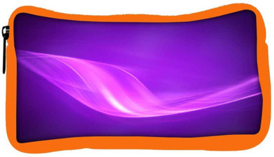 

Snoogg Eco Friendly Canvas Neon Purple Wave Designer Student Pen Pencil Case Coin Purse Pouch Cosmetic Makeup Bag (ORANGE) Pouch(Multicolor)