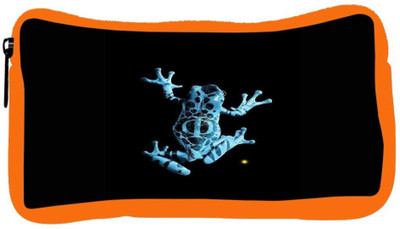 

Snoogg Eco Friendly Canvas Frog On My Phone Student Pen Pencil Case Coin Purse Pouch Cosmetic Makeup Bag (ORANGE) Pouch(Multicolor)