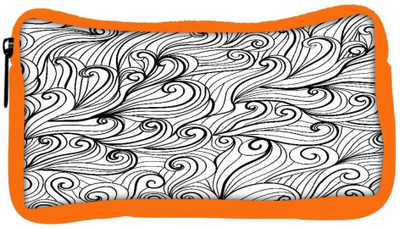 

Snoogg Eco Friendly Canvas Black Pattern Grey Designer Student Pen Pencil Case Coin Purse Pouch Cosmetic Makeup Bag (ORANGE) Pouch(Multicolor)