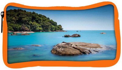 

Snoogg Eco Friendly Canvas Rocks In The Ocean Designer Student Pen Pencil Case Coin Purse Pouch Cosmetic Makeup Bag (ORANGE) Pouch(Multicolor)