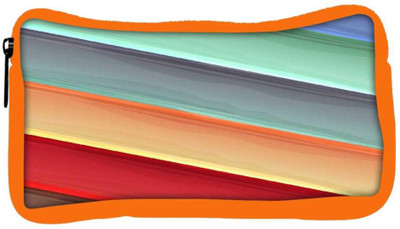 

Snoogg Eco Friendly Canvas Light Color Strips Designer Student Pen Pencil Case Coin Purse Pouch Cosmetic Makeup Bag (ORANGE) Pouch(Multicolor)