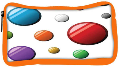 

Snoogg Eco Friendly Canvas Colorful Balls Designer Student Pen Pencil Case Coin Purse Pouch Cosmetic Makeup Bag (ORANGE) Pouch(Multicolor)