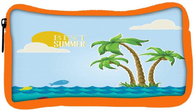 

Snoogg Eco Friendly Canvas Summer Vector Illustration With Fishes Clouds Sun Palm Trees Sea Islandsky Student Pen Pencil Case Coin Purse Pouch Cosmetic Makeup Bag (ORANGE) Pouch(Multicolor)