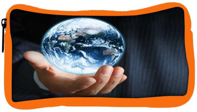 

Snoogg Eco Friendly Canvas Earth Globe Student Pen Pencil Case Coin Purse Pouch Cosmetic Makeup Bag (ORANGE) Pouch(Multicolor)