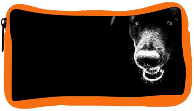 

Snoogg Eco Friendly Canvas Dog Designer Student Pen Pencil Case Coin Purse Pouch Cosmetic Makeup Bag (ORANGE) Pouch(Multicolor)