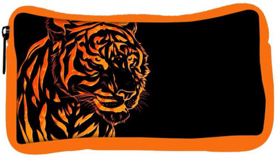 

Snoogg Eco Friendly Canvas Fury Tiger Designer Student Pen Pencil Case Coin Purse Pouch Cosmetic Makeup Bag (ORANGE) Pouch(Multicolor)