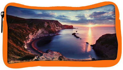 

Snoogg Eco Friendly Canvas Curve Mountain Designer Student Pen Pencil Case Coin Purse Pouch Cosmetic Makeup Bag (ORANGE) Pouch(Multicolor)