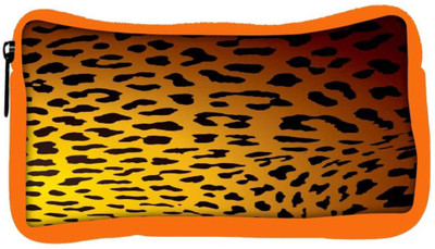 

Snoogg Eco Friendly Canvas Leopard Print Student Pen Pencil Case Coin Purse Pouch Cosmetic Makeup Bag (ORANGE) Pouch(Multicolor)