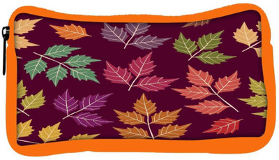 

Snoogg Eco Friendly Canvas A Seamless Pattern With Leaf Student Pen Pencil Case Coin Purse Pouch Cosmetic Makeup Bag (ORANGE) Pouch(Multicolor)
