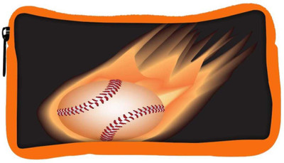 

Snoogg Eco Friendly Canvas Baseball Fire Student Pen Pencil Case Coin Purse Pouch Cosmetic Makeup Bag (ORANGE) Pouch(Multicolor)