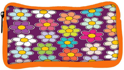 

Snoogg Eco Friendly Canvas Seamless Floral Pattern Flowers Texture Daisy Student Pen Pencil Case Coin Purse Pouch Cosmetic Makeup Bag (ORANGE) Pouch(Multicolor)