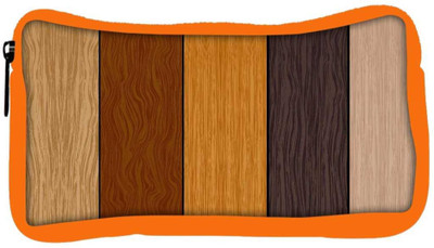 

Snoogg Eco Friendly Canvas Color Wood Samples Vector Student Pen Pencil Case Coin Purse Pouch Cosmetic Makeup Bag (ORANGE) Pouch(Multicolor)