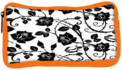 

Snoogg Eco Friendly Canvas Black Roses Leaves Designer Student Pen Pencil Case Coin Purse Pouch Cosmetic Makeup Bag (ORANGE) Pouch(Multicolor)