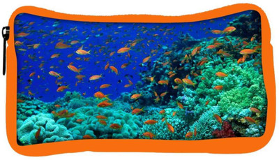 

Snoogg Eco Friendly Canvas Multiple Fish Designer Student Pen Pencil Case Coin Purse Pouch Cosmetic Makeup Bag (ORANGE) Pouch(Multicolor)