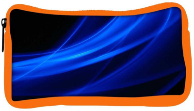 

Snoogg Eco Friendly Canvas Blue Waves In Black Designer Student Pen Pencil Case Coin Purse Pouch Cosmetic Makeup Bag (ORANGE) Pouch(Multicolor)