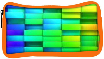 

Snoogg Eco Friendly Canvas Colorful Blocks Designer Student Pen Pencil Case Coin Purse Pouch Cosmetic Makeup Bag (ORANGE) Pouch(Multicolor)