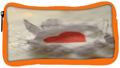 

Snoogg Eco Friendly Canvas Paper Heart Student Pen Pencil Case Coin Purse Pouch Cosmetic Makeup Bag (ORANGE) Pouch(Multicolor)
