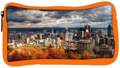 

Snoogg Eco Friendly Canvas Autumn Cityscapes Designer Student Pen Pencil Case Coin Purse Pouch Cosmetic Makeup Bag (ORANGE) Pouch(Multicolor)