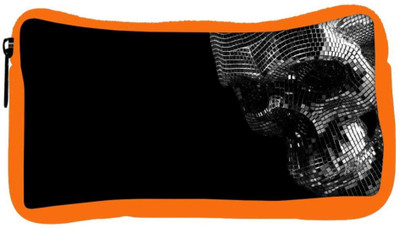 

Snoogg Eco Friendly Canvas Skull Face Designer Student Pen Pencil Case Coin Purse Pouch Cosmetic Makeup Bag (ORANGE) Pouch(Multicolor)