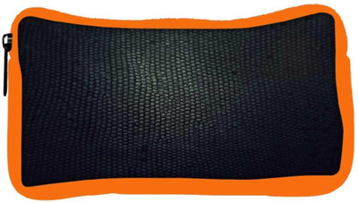 

Snoogg Eco Friendly Canvas Snake Skin Designer Student Pen Pencil Case Coin Purse Pouch Cosmetic Makeup Bag (ORANGE) Pouch(Multicolor)