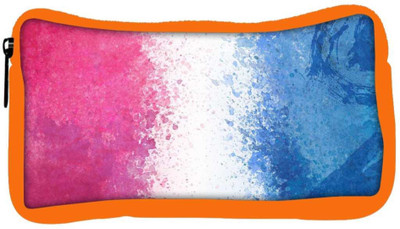 

Snoogg Eco Friendly Canvas Color Splashes Abstract Designer Student Pen Pencil Case Coin Purse Pouch Cosmetic Makeup Bag (ORANGE) Pouch(Multicolor)
