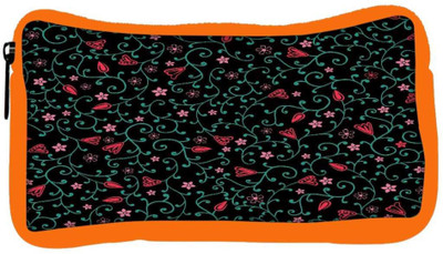 

Snoogg Eco Friendly Canvas Colorful Flowers Designer Student Pen Pencil Case Coin Purse Pouch Cosmetic Makeup Bag (ORANGE) Pouch(Multicolor)