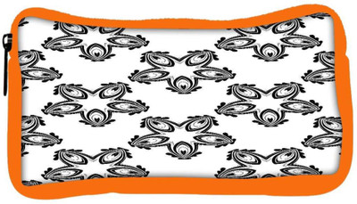 

Snoogg Eco Friendly Canvas Grey Designed Pattern Designer Student Pen Pencil Case Coin Purse Pouch Cosmetic Makeup Bag (ORANGE) Pouch(Multicolor)
