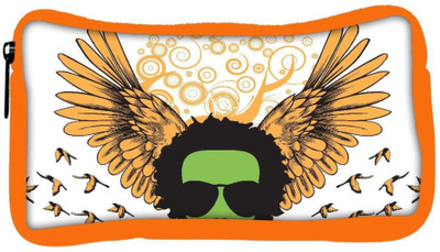 

Snoogg Eco Friendly Canvas Abstract Emblem Student Pen Pencil Case Coin Purse Pouch Cosmetic Makeup Bag (ORANGE) Pouch(Multicolor)