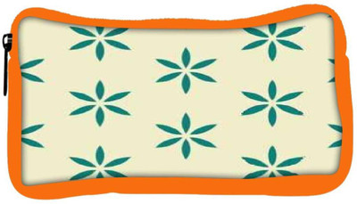 

Snoogg Eco Friendly Canvas Green Floral Designer Student Pen Pencil Case Coin Purse Pouch Cosmetic Makeup Bag (ORANGE) Pouch(Multicolor)