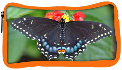 

Snoogg Eco Friendly Canvas Black Butterfly Flying Designer Student Pen Pencil Case Coin Purse Pouch Cosmetic Makeup Bag (ORANGE) Pouch(Multicolor)