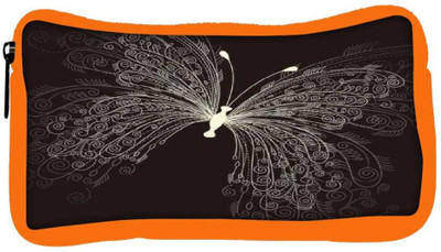 

Snoogg Eco Friendly Canvas Butterly Graphic Student Pen Pencil Case Coin Purse Pouch Cosmetic Makeup Bag (ORANGE) Pouch(Multicolor)