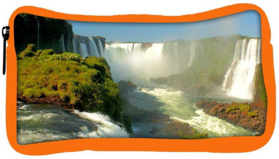

Snoogg Eco Friendly Canvas Huge Waterfall Designer Student Pen Pencil Case Coin Purse Pouch Cosmetic Makeup Bag (ORANGE) Pouch(Multicolor)