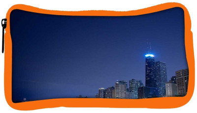 

Snoogg Eco Friendly Canvas City Lights Designer Student Pen Pencil Case Coin Purse Pouch Cosmetic Makeup Bag (ORANGE) Pouch(Multicolor)