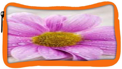 

Snoogg Eco Friendly Canvas Simple Flower Designer Student Pen Pencil Case Coin Purse Pouch Cosmetic Makeup Bag (ORANGE) Pouch(Multicolor)