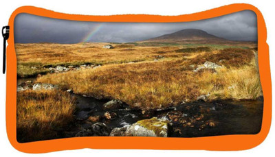 

Snoogg Eco Friendly Canvas Water Flowing Designer Student Pen Pencil Case Coin Purse Pouch Cosmetic Makeup Bag (ORANGE) Pouch(Multicolor)