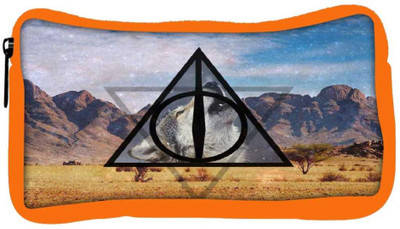 

Snoogg Eco Friendly Canvas Universe Wolf Student Pen Pencil Case Coin Purse Pouch Cosmetic Makeup Bag (ORANGE) Pouch(Multicolor)