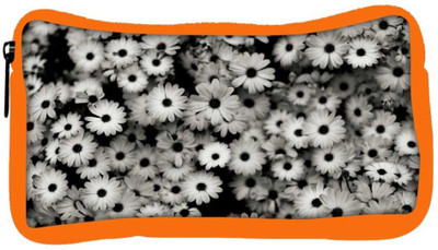 

Snoogg Eco Friendly Canvas Black And White Flowers Designer Student Pen Pencil Case Coin Purse Pouch Cosmetic Makeup Bag (ORANGE) Pouch(Multicolor)