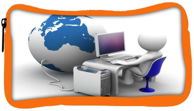

Snoogg Eco Friendly Canvas 3D Character Working On Computer Connectet To Globe Student Pen Pencil Case Coin Purse Pouch Cosmetic Makeup Bag (ORANGE) Pouch(Multicolor)