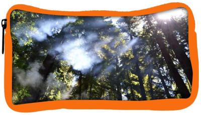 

Snoogg Eco Friendly Canvas Smoked Forest Designer Student Pen Pencil Case Coin Purse Pouch Cosmetic Makeup Bag (ORANGE) Pouch(Multicolor)