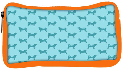 

Snoogg Eco Friendly Canvas Dogs Green Pattern Designer Student Pen Pencil Case Coin Purse Pouch Cosmetic Makeup Bag (ORANGE) Pouch(Multicolor)