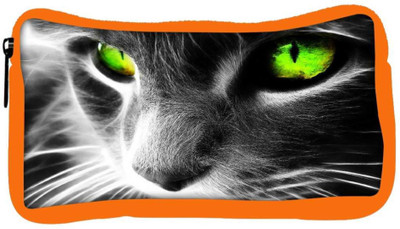 

Snoogg Eco Friendly Canvas Neon Eyes Designer Student Pen Pencil Case Coin Purse Pouch Cosmetic Makeup Bag (ORANGE) Pouch(Multicolor)